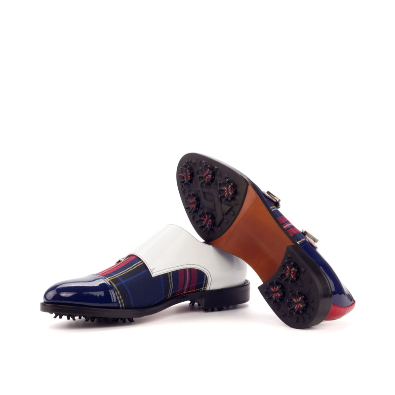 Customizable Double Monk Strap Golf Shoe